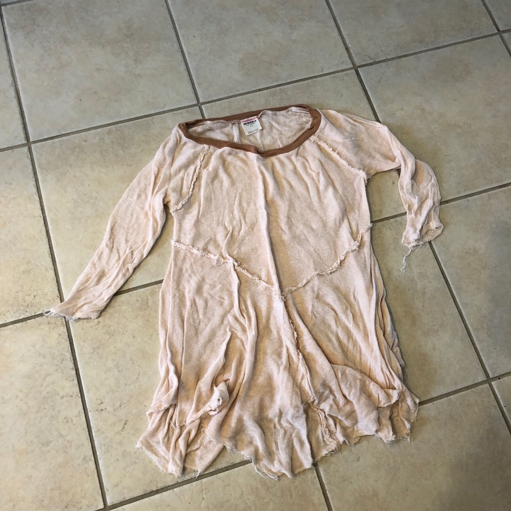Off-white/blush Free People top